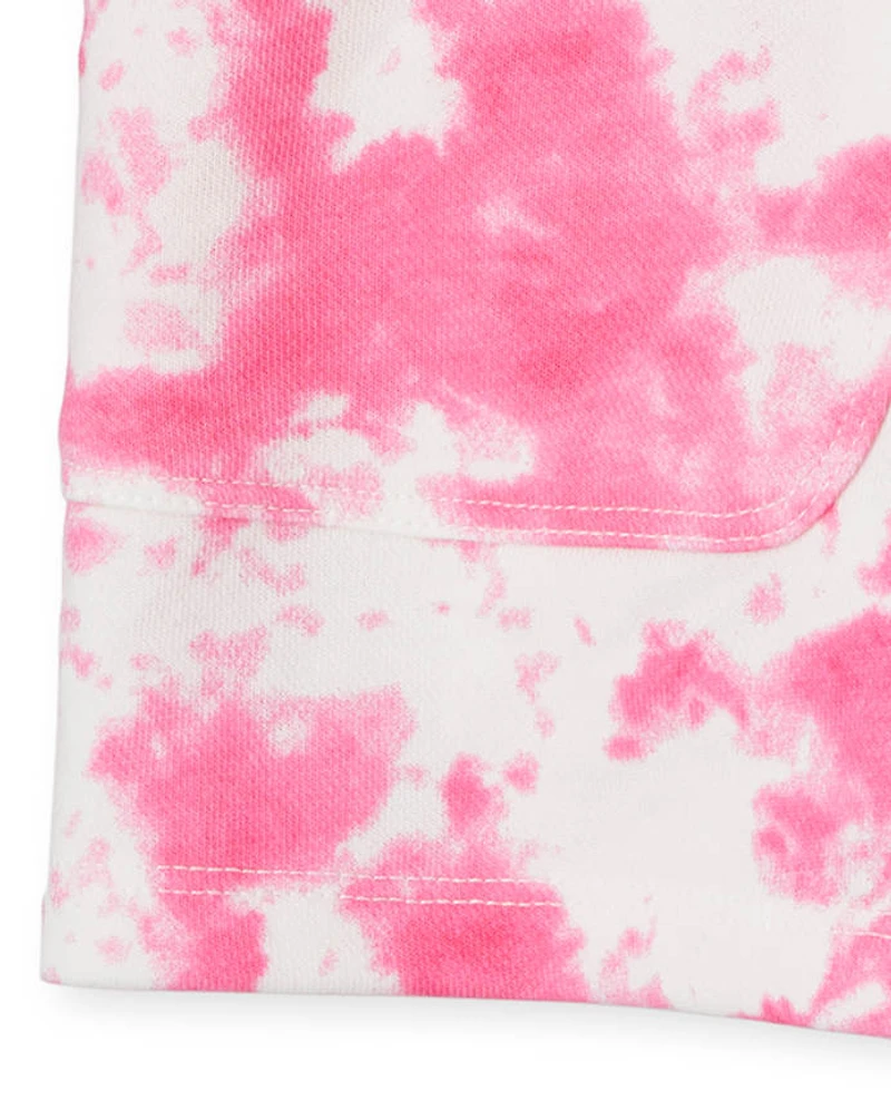 Girls Tie Dye French Terry Shorts