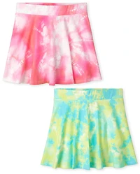 Girls Print Skort 2-Pack