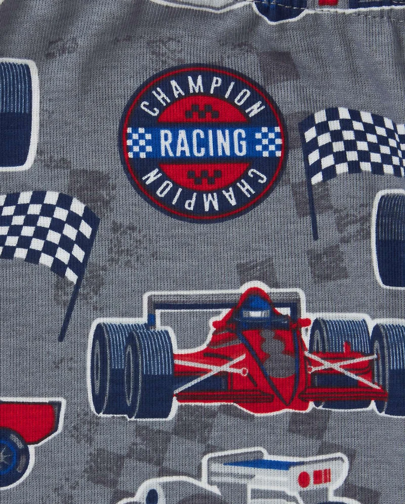 Boy Race Car Snug Fit Cotton Pajamas 2-Pack