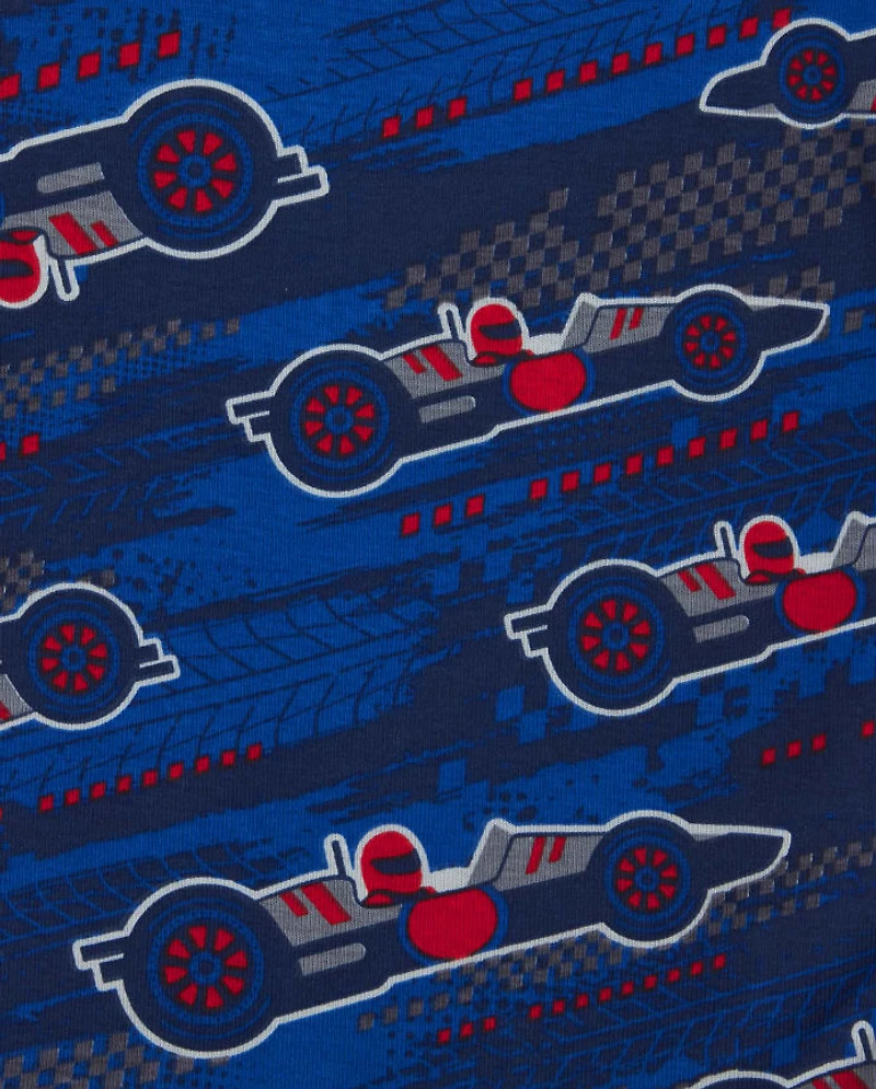 Boy Race Car Snug Fit Cotton Pajamas 2-Pack