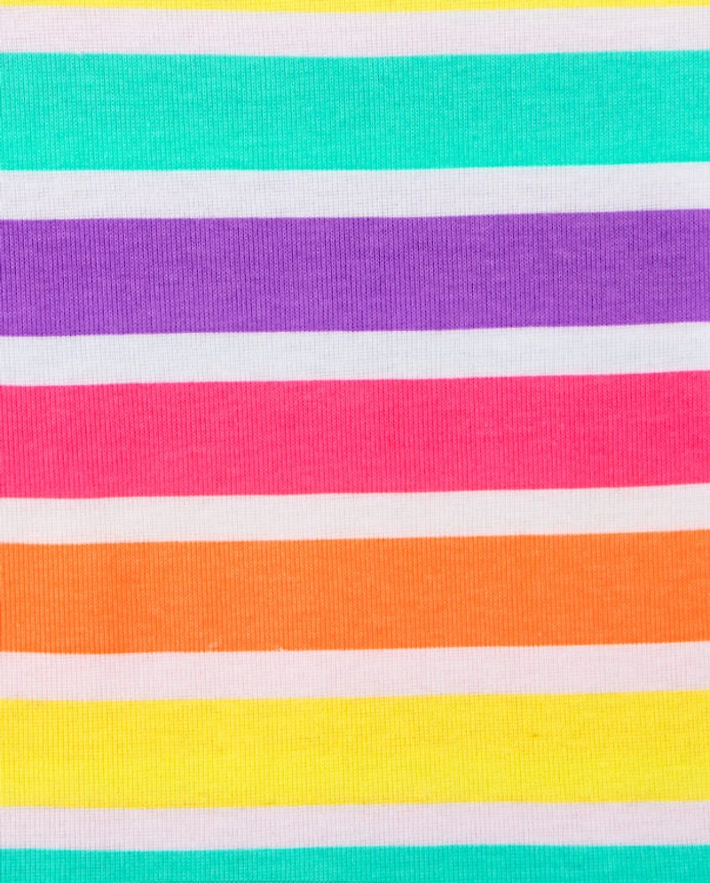 Baby And Toddler Girls Ice Cream Snug Fit Cotton Pajamas 2-Pack