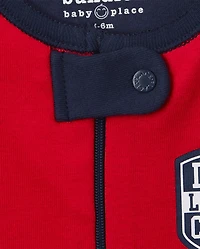 Lot de 2 pyjamas une pièce en coton ajustés pour bébé et tout-petit garçon