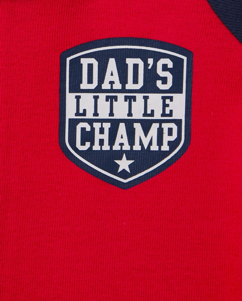 Baby And Toddler Boys Sports Snug Fit Cotton One Piece Pajamas 2-Pack