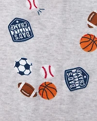 Baby And Toddler Boys Sports Snug Fit Cotton One Piece Pajamas 2-Pack