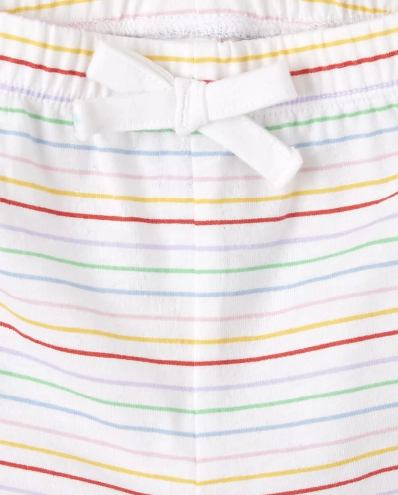 Baby Girls Dolphin Shorts 5-Pack