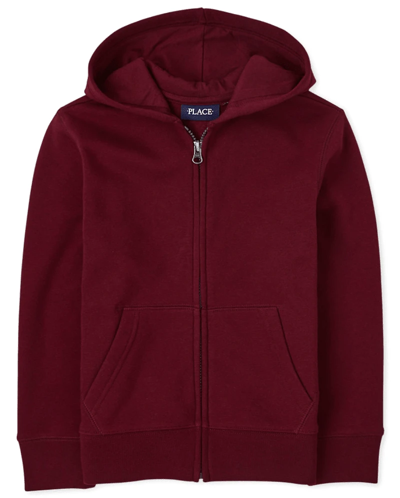 Kids Fleece Zip Up Hoodie