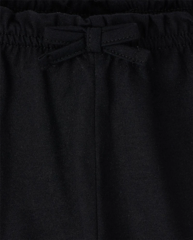 Baby Girls Leopard Paperbag Waist Shorts 3-Pack