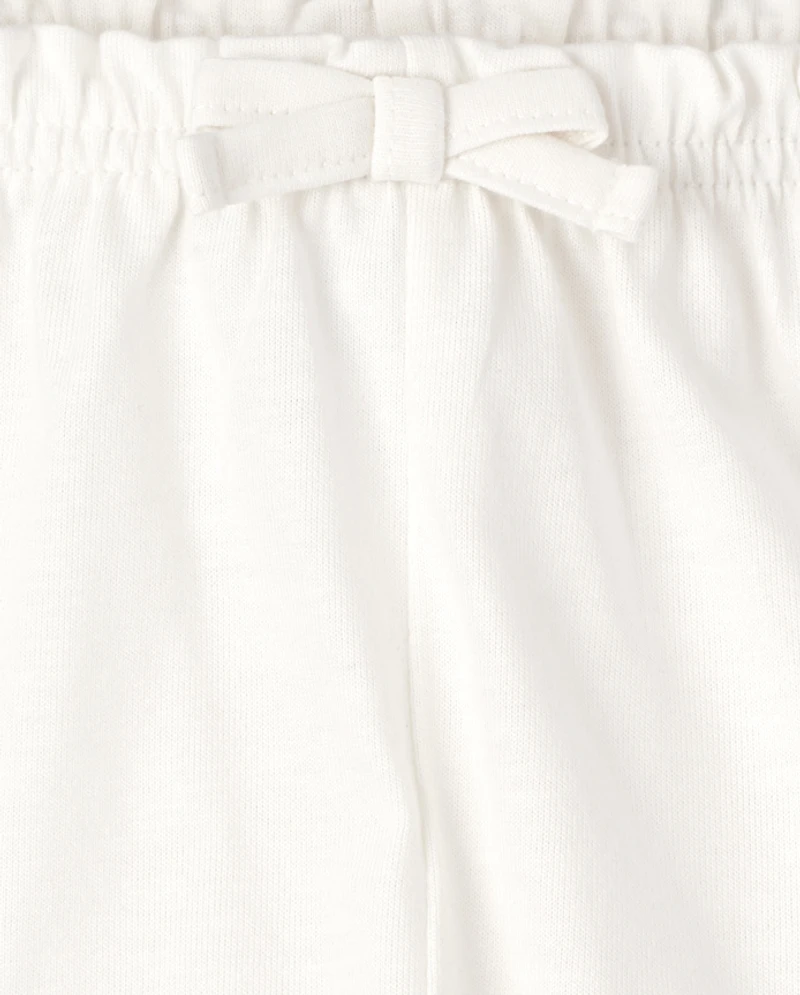 Baby Girls Leopard Paperbag Waist Shorts 3-Pack