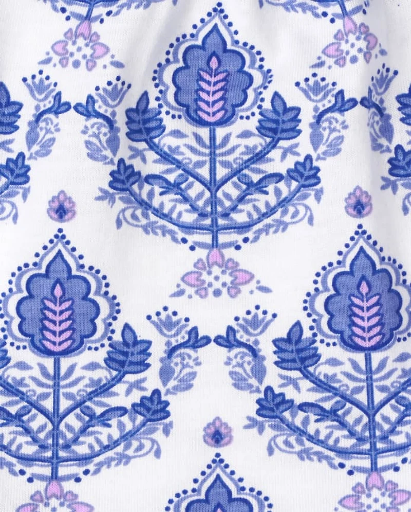 Baby Girls Print Paperbag Waist Shorts 3-Pack