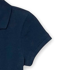 Girls Uniform Soft Pique Polo Dress 2-Pack