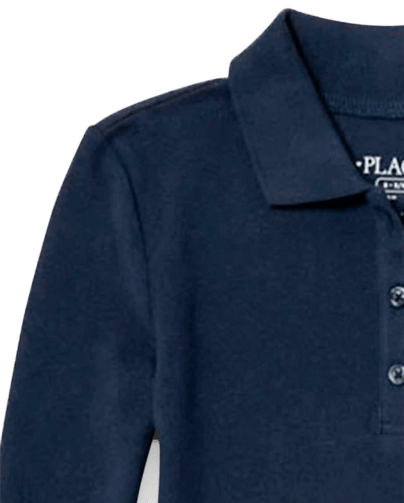 Girls Uniform Soft Pique Polo Dress 2-Pack