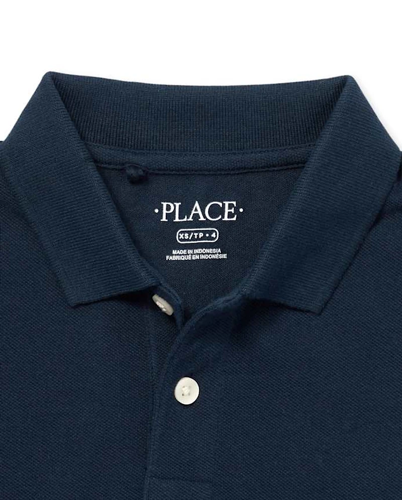 Kids Uniform Soft Pique Polo 5-Pack - Husky