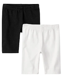 Girls Bike Shorts 2-Pack