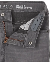 Jean droit stretch basique pour garçon