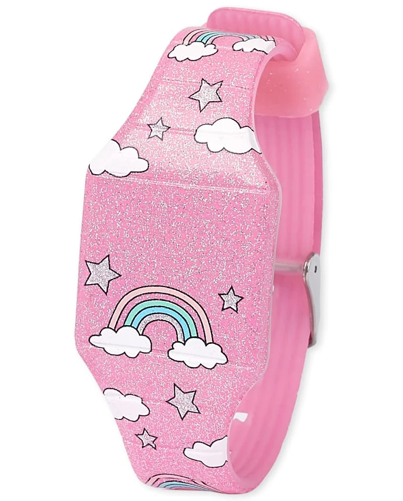 Girls Rainbow Digital Watch