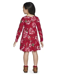 Baby And Toddler Girls Floral Tiered Dress