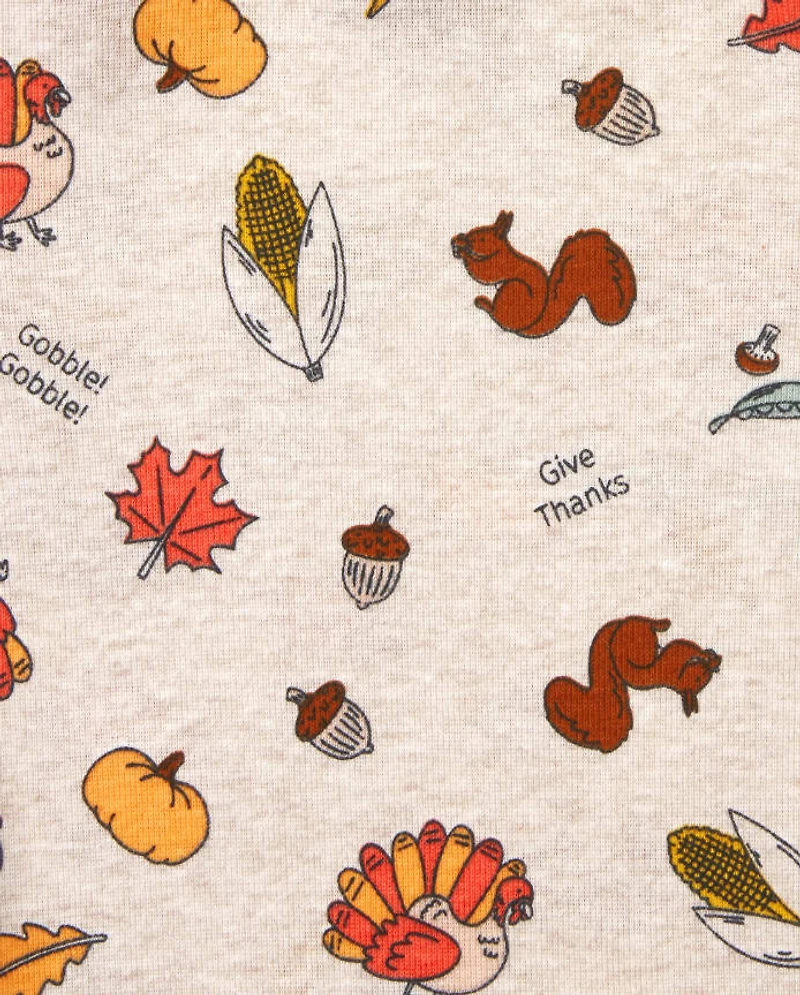 Unisex Baby Thanksgiving Bodysuit 3-Pack