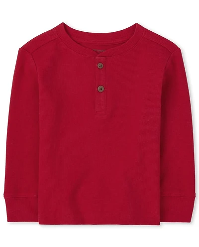 Baby And Toddler Boys Thermal Henley Top
