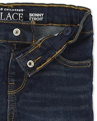 Lot de 2 jeans skinny stretch basiques pour bébés et tout-petits garçons