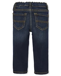 Lot de 2 jeans skinny stretch basiques pour bébés et tout-petits garçons