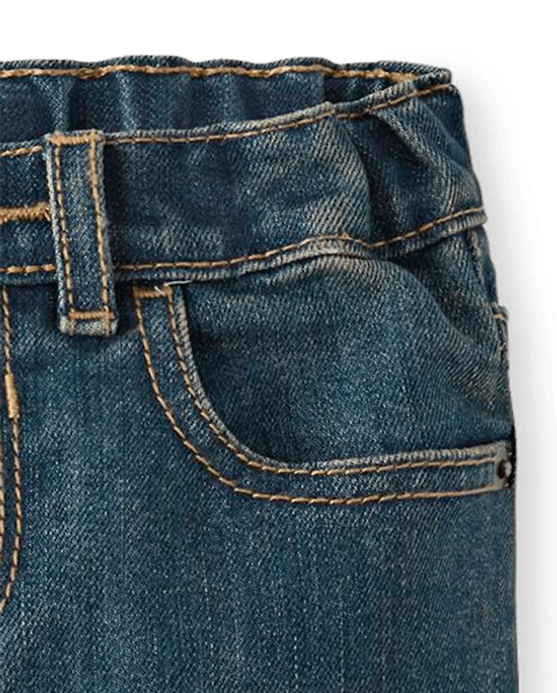 Lot de 2 jeans skinny stretch basiques pour bébés et tout-petits garçons