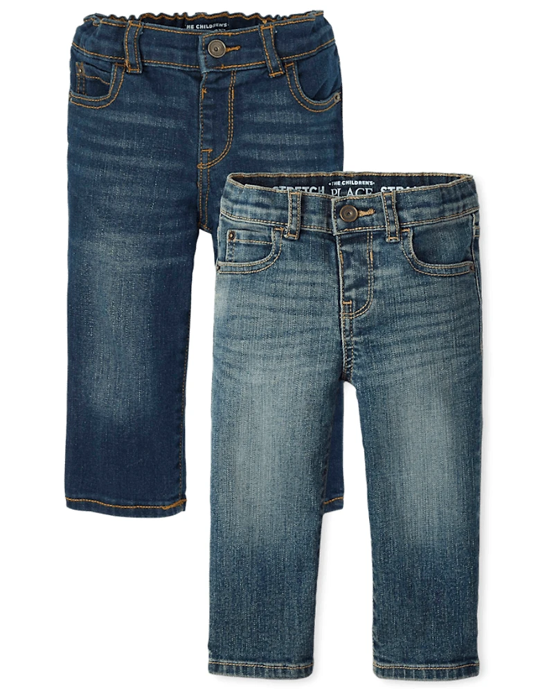 Baby And Toddler Boys Straight Jeans 2-Pack