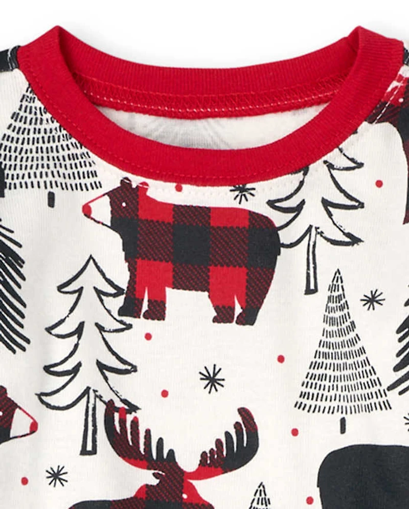 Baby And Toddler Matching Family Winter Bear Snug Fit Cotton Pajamas