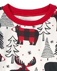 Baby And Toddler Matching Family Winter Bear Snug Fit Cotton Pajamas