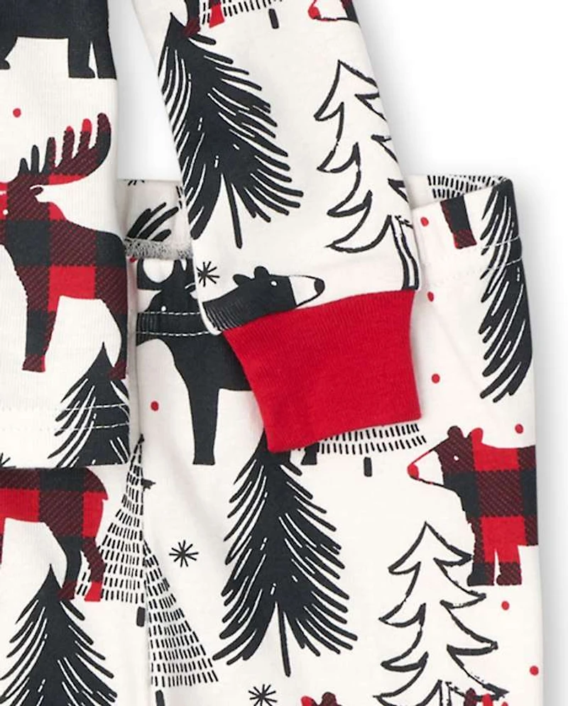 Baby And Toddler Matching Family Winter Bear Snug Fit Cotton Pajamas
