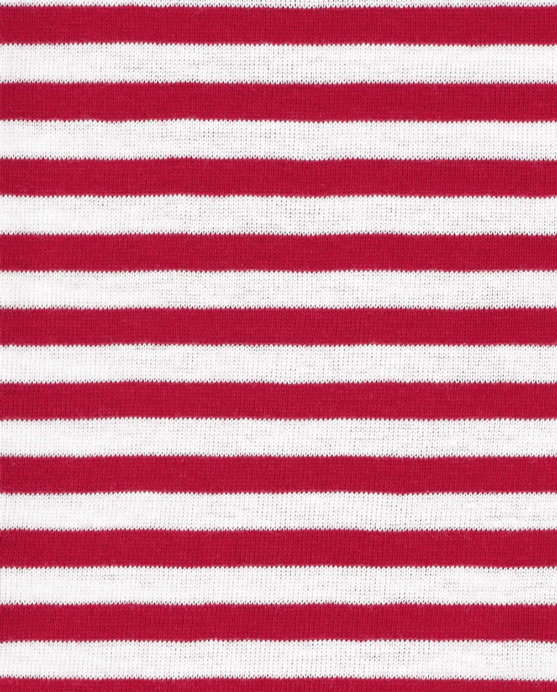 Pyjama en coton rayé unisexe pour bébé et tout-petit Père Noël