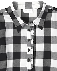 Womens Matching Family Buffalo Plaid Shirt Dress