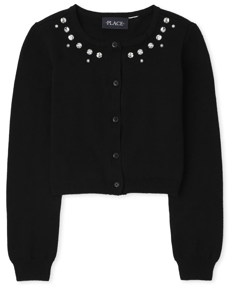 Girls Embellished Cardigan