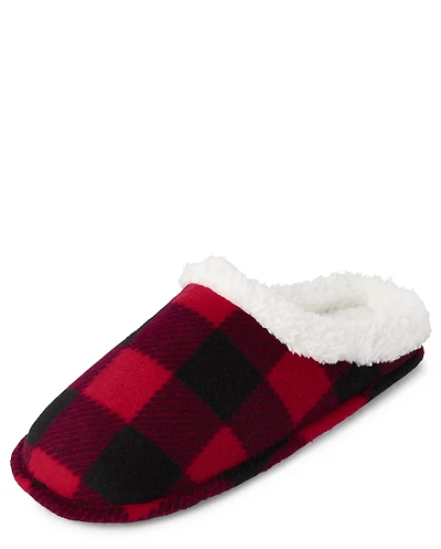 Adult Matching Family Buffalo Plaid Slippers