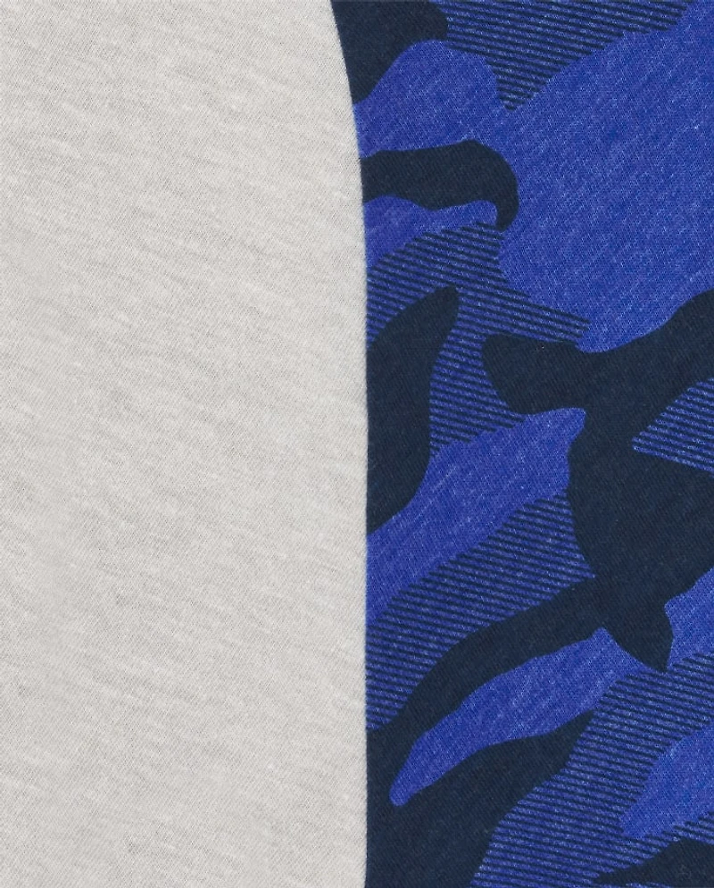 Boys Camo Raglan Top 3-Pack