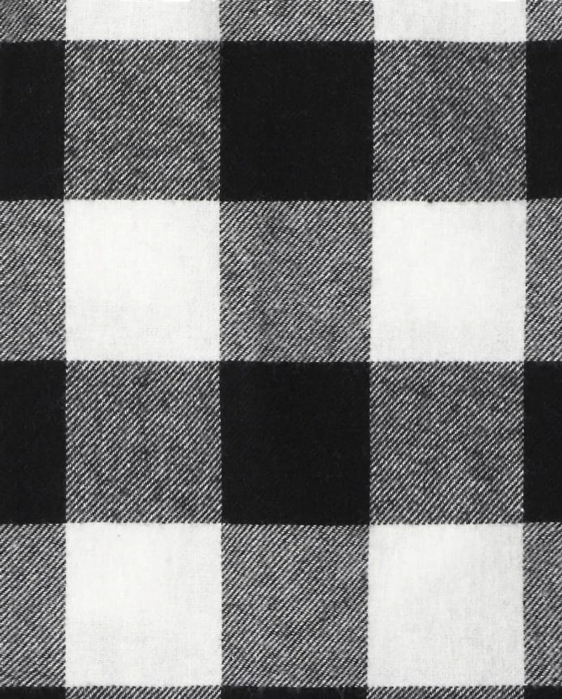 Boys Matching Family Buffalo Plaid Flannel Button Up Shirt