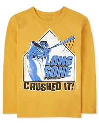 Boys Baseball Graphic Tee