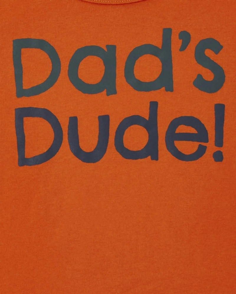 Baby And Toddler Boys Dad's Dude Graphic Tee