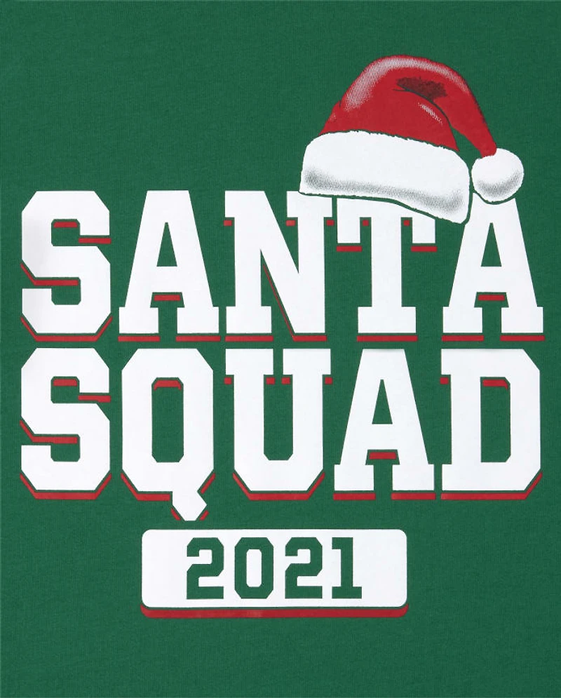 Kids Matching Family Santa Squad Graphic Tee