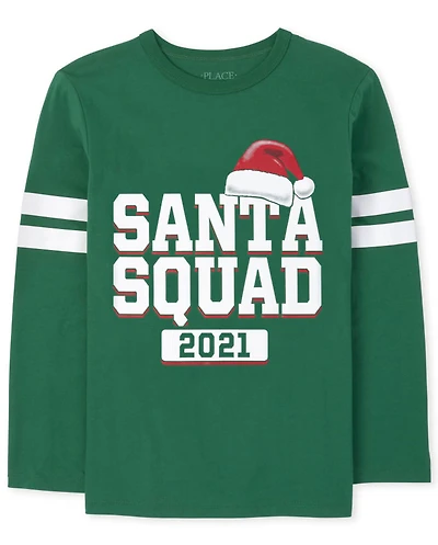 Kids Matching Family Santa Squad Graphic Tee