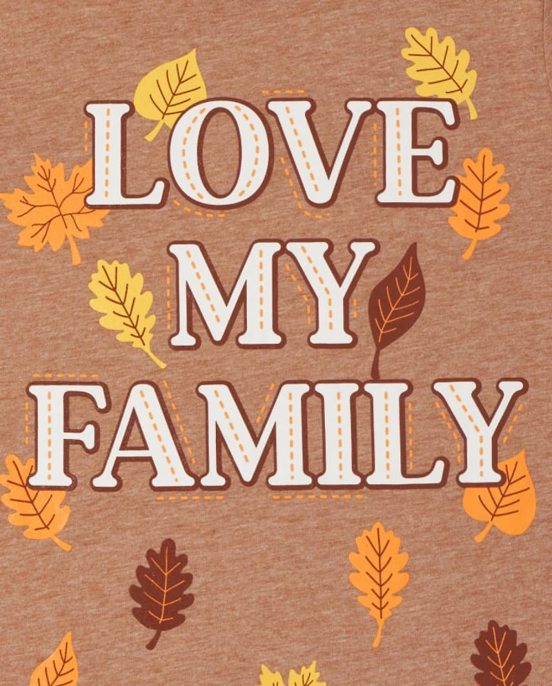 Lot de 2 t-shirts graphiques d'automne pour filles