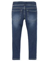 Girls Knit Denim Pull On Jeggings 3-Pack