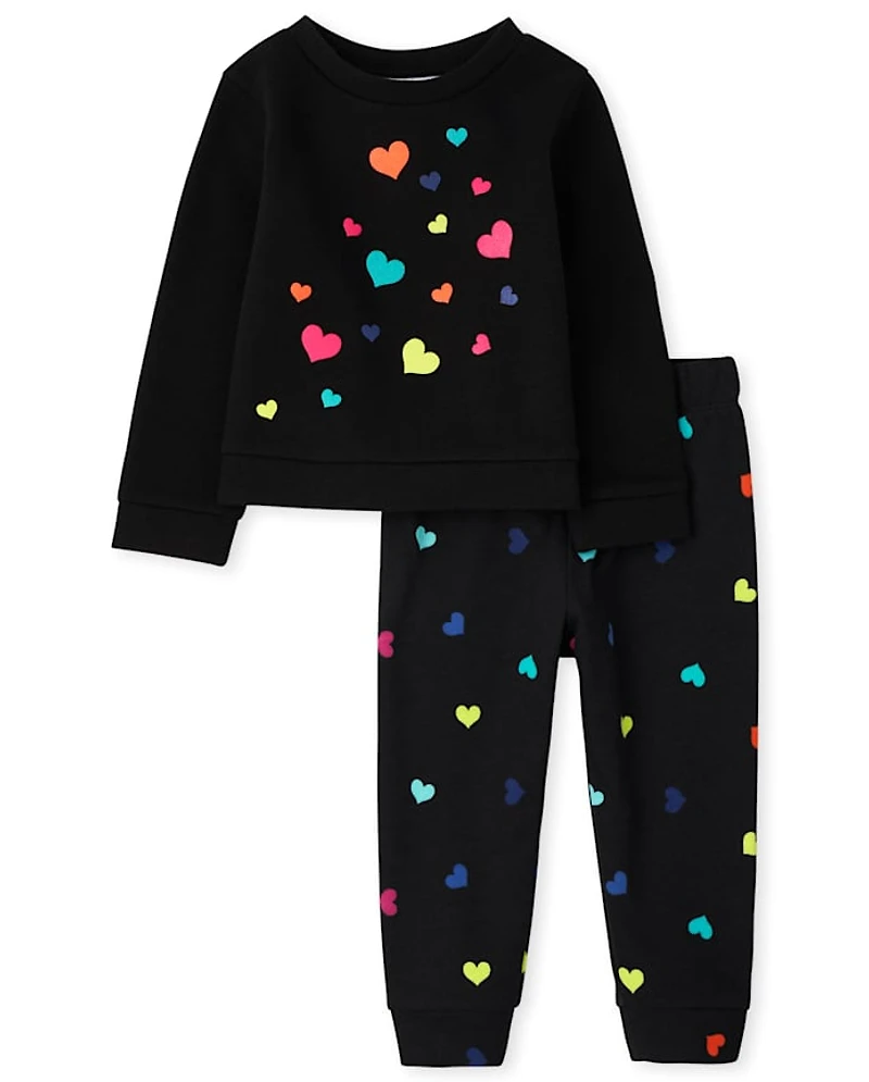 Toddler Girls Heart 2-Piece Set