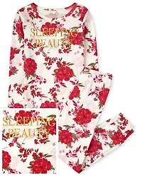 Girls Mommy And Me Floral Beauty Snug Fit Cotton Pajamas
