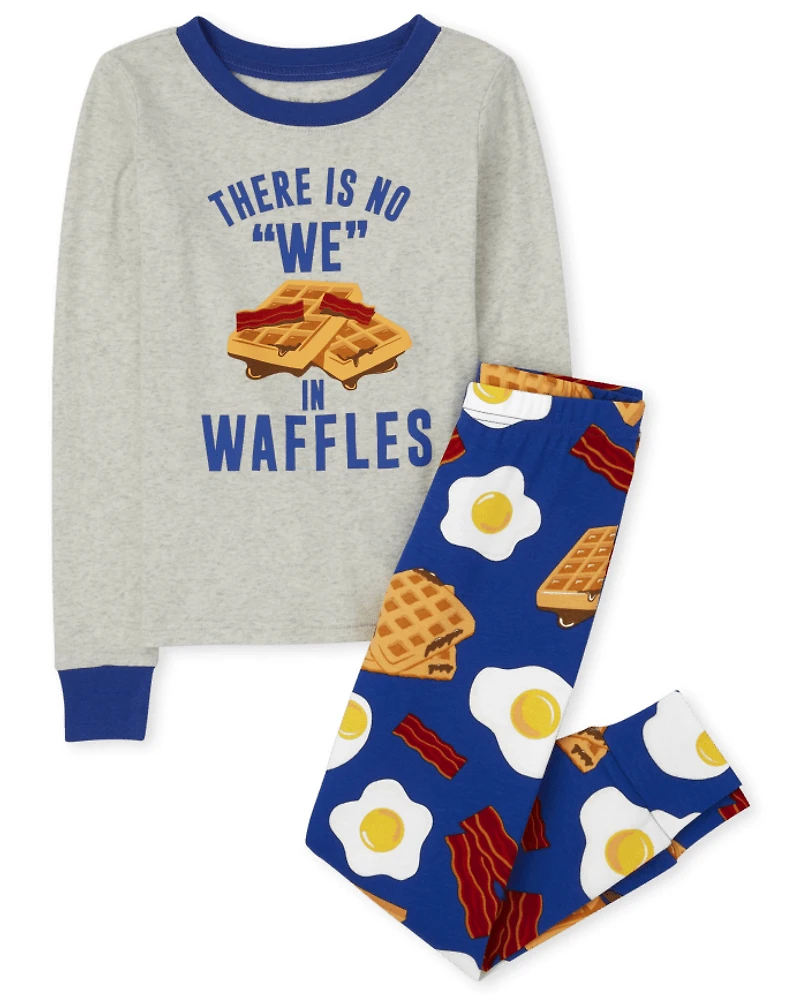 Boys Breakfast Snug Fit Cotton Pajamas