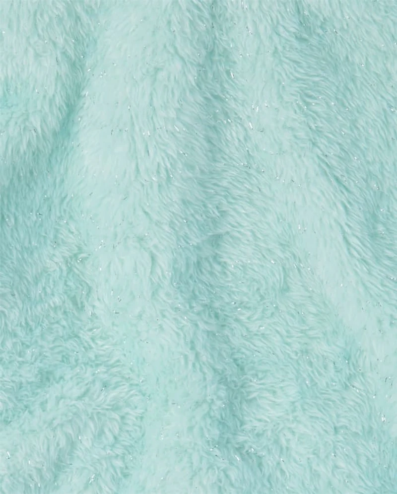 Girls Glitter Sherpa Hoodie