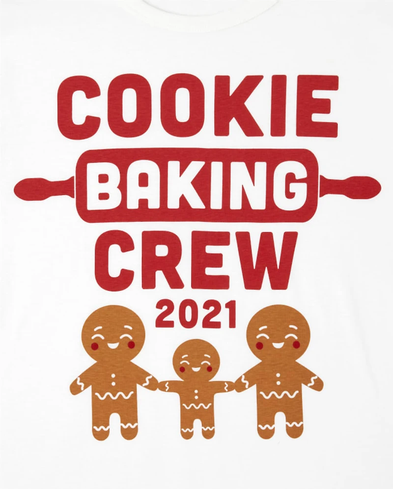 T-shirt graphique unisexe pour adulte assorti à la famille Baking Crew