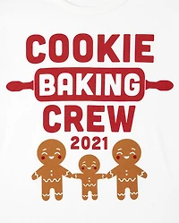 T-shirt graphique unisexe pour adulte assorti à la famille Baking Crew