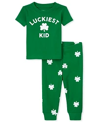 Baby And Toddler St. Patrick's Day Snug Fit Cotton Pajamas
