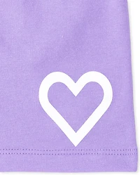 Girls Print Shorts 2-Pack