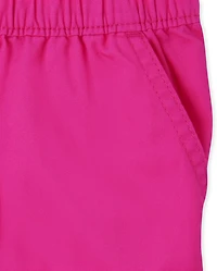 Girls Twill Pull On Shorts
